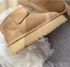 2023 Ultra mini boot diseñador plataforma para mujer botas de nieve australia zapatos de pelaje tibio de cuero real botín esponjoso para mujeres