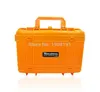 Whole Waterproof Hard Case with foam for Camera Video Equipment Carrying Case Black Orange ABS Plastic Sealed Safety Portable6342481