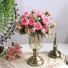 Fleurs décoratives 5 bouquets roses persanes artificielles simulation de décoration maison faux bouquet de petites roses de main