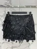 Skirts Designer 24 Été Nouveau Niche Design Sense Heavy Industry Flower Flowed Bow High TAILLE SLAPMING SPULATION A-LINE JUPT NKXS