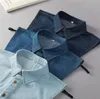 modne akcesoria dżinsowe odłączane kołnierze dla mężczyzny Fałszywe kołnierzyk rozmiar l xl xxl niebieski klasyczne obroże koszuli dżinsowe duże wszystkie MATC8345045