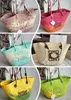 Torba plażowa designerka torba trawna tkanina torebka haftowa torba na zakupy koszyk warzywny
