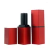 Storage Bottles Top Selling Spot Wholesale Lipstick Tube Matte Red Square Lip Gloss Container Packaging Factory Customization 20pcs/lot