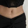 Taille -ketengordels Waterdichte roestvrijstalen tailleketen Trend Bohomia Rhinestone Belly Chains Dames zomer sexy strand bikini body sieraden geschenk D240430