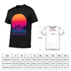 Herren Tanktops 80er Vaporwave Retro Palmen Sonnenuntergang T-Shirt Jungen weiße T-Shirts Vintage Hemd Grafik einfache Männer