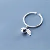 Con piedras laterales comprar diseño único 925 bola de hoja de plata esterlina anillo abierto para mujeres joyas de fiesta femenina