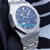 Orologi di lusso APS Factory Audemar Pigue Royal Oak 26120st doppio tempo Blue Dial Mens Watch STTM