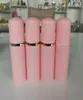 30PS 60 ml Pink Plastic Foam Pump Refillable Empty Cosmetic Bottle Lashes Cleanser Soap Dispenser Shampoo Bottle With Golden12834097