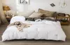 BONENJOY 1 PC 100COTTON DUVET COVER SILSE KLAND Katoen quilt Cover Wit en grijze dekbed omslag Single Queen King Size LJ2010157714270