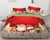 3D Weihnachtsdesign -Trösterkoffer Duvet Quilt Cover Bettwäscheset Doppelkönigin -Königin -Doppel -Einzelgröße Home Textile 2103196764601