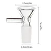 2pcs 14MM Glass Bowl For Herb 14mm Male Glass Bowl Pieces Hookah of Funnel Joint Downstem Smoking Accessories Handle Pipe Bong Oil Dab Rigs