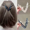 50pcs/lote de luxo clipe de cabelo de cristal brilhante para mulheres coreanas v forma fivela de cabelo para meninas acessórios para cabelos de cabelos