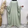 Vêtements ethniques Ramadan Eid Butterfly Batwing Abaya pour femmes Dubaï Turquie simple Islam Muslim Kaftan Dress Femme Musulman