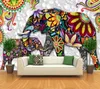 Documenti a parete 3d decorazioni per la casa Thailandia Elefant Murale sfondo murale per soggiorno per la camera da letto Sfondo muri Papel de Parede 3D13552372