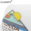 Caps de bola Clima Florida Truck Driver C Hat Miami Beach NET C Chapéu de surf de onda de férias de férias C Adequado para mulheres jovens J240429