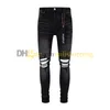 24 Newest designer jeans mens skinny jeans Black Skinny Stickers Light Wash Ripped Motorcycle Rock Revival Joggers True Religions Purple Jeans