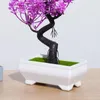 Decoratieve bloemen opstelling ornamenten groene plastic planten bonsai kleine boom pot nep plant potten bloemkamer decor huis el tafel