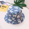 Enfants seau chapeau printemps garçons filles soleil mignon carton animal baleine mer monde extérieur d'été