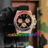 Heren Designer High-End Luxury Watch Rainbow Diamond Rubble roestvrijstalen riem Sapphire Glass Waterdichte damesbedrijf Business Leisure Watch