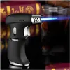 Lighters Jet Butane Gas plus léger fumer en métal torche Ventroproofr Cigar Gun Turbo Big Firepower Bijoux Souding Cuisine extérieure HOMMES DROB DH2BP