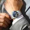 Relógios de pulso relógio masculino 2024 CHENXI Mens relógios de aço inoxidável Sport Casual Sport 3BAR Água de quartzo Homens para homens