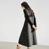 Lässige Kleider CEKCYA ärmellose Kleid für Frauen Lange Winter elegante Frau Korean Dongdaemun Weste Rock Frauen Kleidung High-End