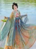 Этническая одежда Женская китайская китайская двух произведений деликатеса Элегантная модная танцевальная костюм Hanfu Summer 2024 HF01