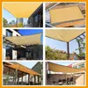 Anti-UV HDPE Beige Sunshade Net Garden Balcony Plant Shed Shading Sail Outdoor Swimming Pool Awning Cover Pergola Camping Canopy 240425