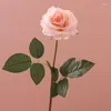 Dekoracyjne kwiaty 7-pakowa lateksu Rose sztuczna prawdziwa prawdziwa dotyk ślub bukiet wystrój domu stół