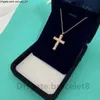 Cross Anhänger Designer Halsketten Luxusmarke Diamant Halsketten Schmuck Männer Frauen Gold Silber Rose Halskette Zirkon Kette Mode Hochzeit Schmuck Weihnachtsgeschenk