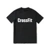 Summer CrossFit anuncia que se adapta a los hombres a la venta de una sola pieza de camiseta de manga corta negro.