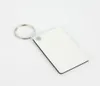 MDF Blank Key Chain Rectangle Sublimation Tags de touche en bois pour la presse à chaleur Transfert PO LOGO DOUBLE CADEAU IMPRESSION THERMAL ZZ4096890