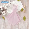 Couvertures infantiles pour bébé sécurité confortable coton tricot né garçons garçons apaisant les serviettes d'apaises solides pour tout-petit poupée