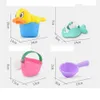 Kum Oyun Su Eğlencesi 4pcs Bebek Plaj Oyuncakları Çocuk Örgü Çanta Banyosu Oyun Set Plaj Partisi Sepet Ducks Buck Aracı Su Gam D240429