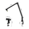 Microphones 360 Degree Adjustable Microphone Stand With Phone Holder Live Streaming Heavy Duty Boom Arm