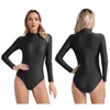 Da bagno da bagno femminile balletto da ballo figura da pattinaggio body ginnastico costume performance costume solido a maniche lunghe maniche lunghe