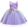 Vestidos de niña princesa niñas fiestas de flores para bebés niños elegantes tutu tutu vestidos de pelota vestidos de navidad vestidos de vestidos niños ropa