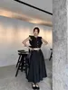 Podstawowe sukienki Casual Designer Marka CE2024 Summer Nowy modny i słodki styl koszulka Top+pół spódnicy dla kobiet Kycq