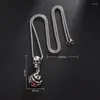 Colliers pendants Hip Hop Gothic Skull fantôme Ghost Dragon Claw Collier Vintage Red Crystal Ball Ball pour hommes Gift Halloween Bijoux