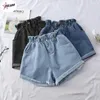 Women's Jeans PULABO All Match Sashes Casual Women Denim Shorts Crimping High Waist Slim Summer Feminino Chic Ladies Bottom 2