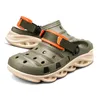 2024 Zomer dikke bodem lapwerk mode sandalen mannen casual strandschoenen holle out tuin klompen outdoor slippers eva schoenen 240425