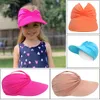Kids Sun Visor Hat Hat Brim Summer Summer Protection Beach Sport Cap para crianças meninos meninos Chapéus de embalagem 240429