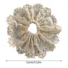 Clips de cheveux Elegant Lace Srunchies For Women Grand bande de cheveux élastique Scrunchy Bobbles French Bobbles