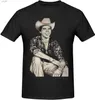 Herr t-shirts chalino musik Sanchez mens personal skjorta krage vintage kortärmad topp svart l2456