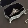 Vintage Alloy Jewelry Box Casket and Heart Shaped 9*7*4,5 cm 6*6*3cm för ringar Hängen Halsband Presentförpackningar 240430