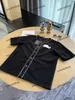 Xinxinbuy Men Designer T-Shirt 2024 Italia Lettera in rilievo fiore jacquard jacquard rilievo jacquard a maniche corte cotone donna nera m-2xl