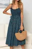 Urban Sexy Dresses Sexy Summer Sleless Slip Dress Women Strapless Bow Button Loose Bandage Pleated Polka Dot Sundress Casual Backless Vestidos d240427