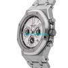 Montres de luxe APS Factory Audemar Pigue Royal Oak Chrono Auto Steel Mens Watch 26300ST.OO.1110ST.06 ST20