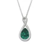 Collier swarovskis Designer Femmes Top Quality Quality Luxury Fashion Pendant Emerald Collier femelle Feme Pared Green Crystal Pendant Lucky Number 8 Clavicle Chain
