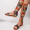 Foomne Fashion Flat Bottom Sandales avec orteil genou anti-glissement